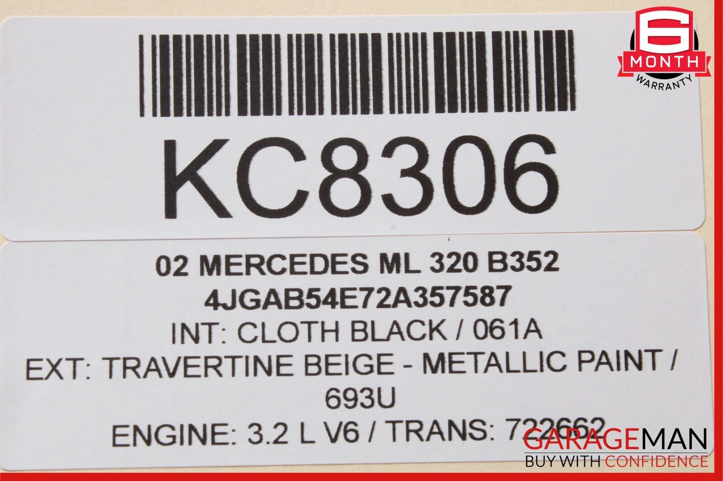 02-05 Mercedes W163 ML320 ML500 Front Right & Left Bose Sound Speaker Set OEM