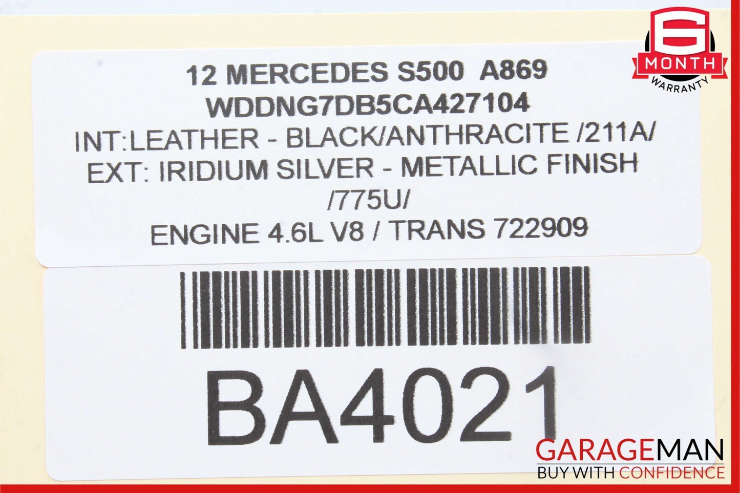 10-13 Mercedes W221 S550 S63 AMG Rear Parking Parktronic Control Module Unit OEM