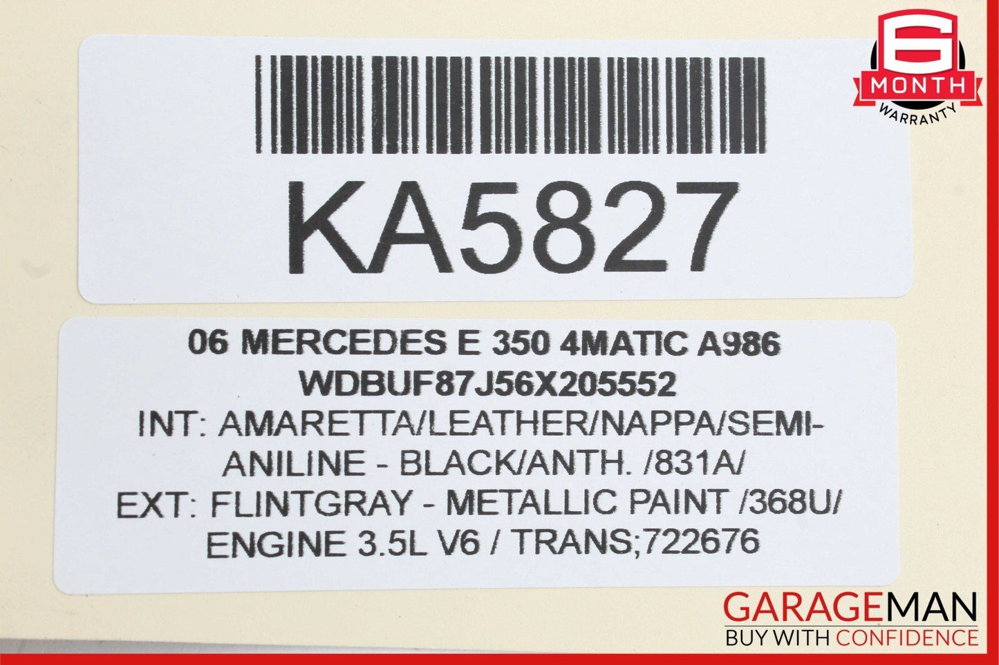 03-09 Mercedes W211 E350 4Matic Front Right Door Lock Latch Actuator OEM