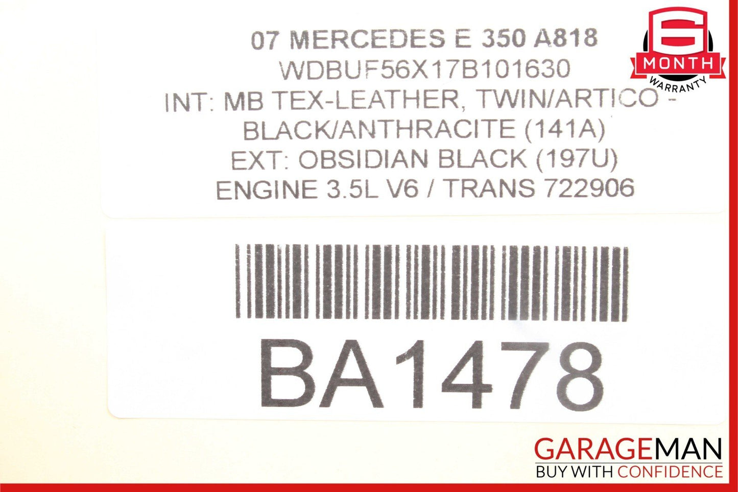 03-12 Mercedes GL450 ML550 CLS500 E350 Front Right Side Seat Control Module Unit