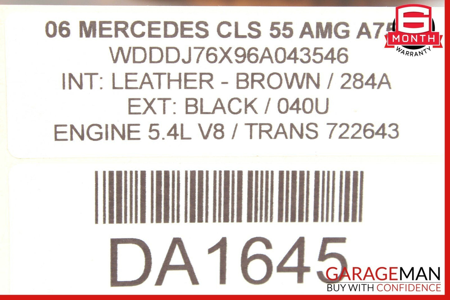 06-11 Mercedes W219 CLS55 AMG Rear Right Passenger Side Door Lock Latch Actuator