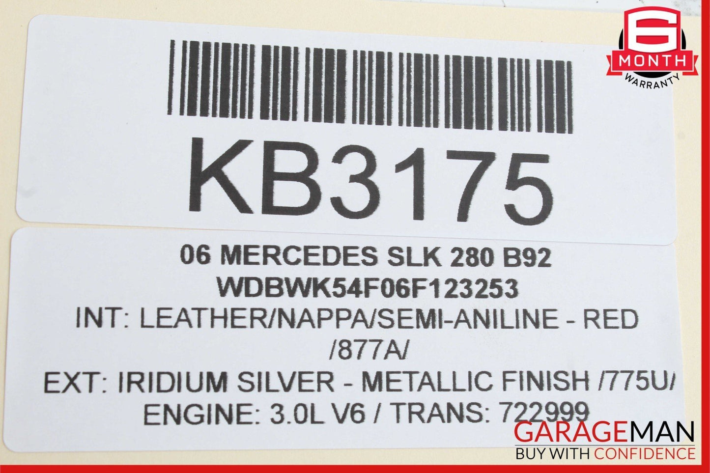 05-11 Mercedes SLK300 SLK280 Front Right & Left Brake Caliper Calipers Set