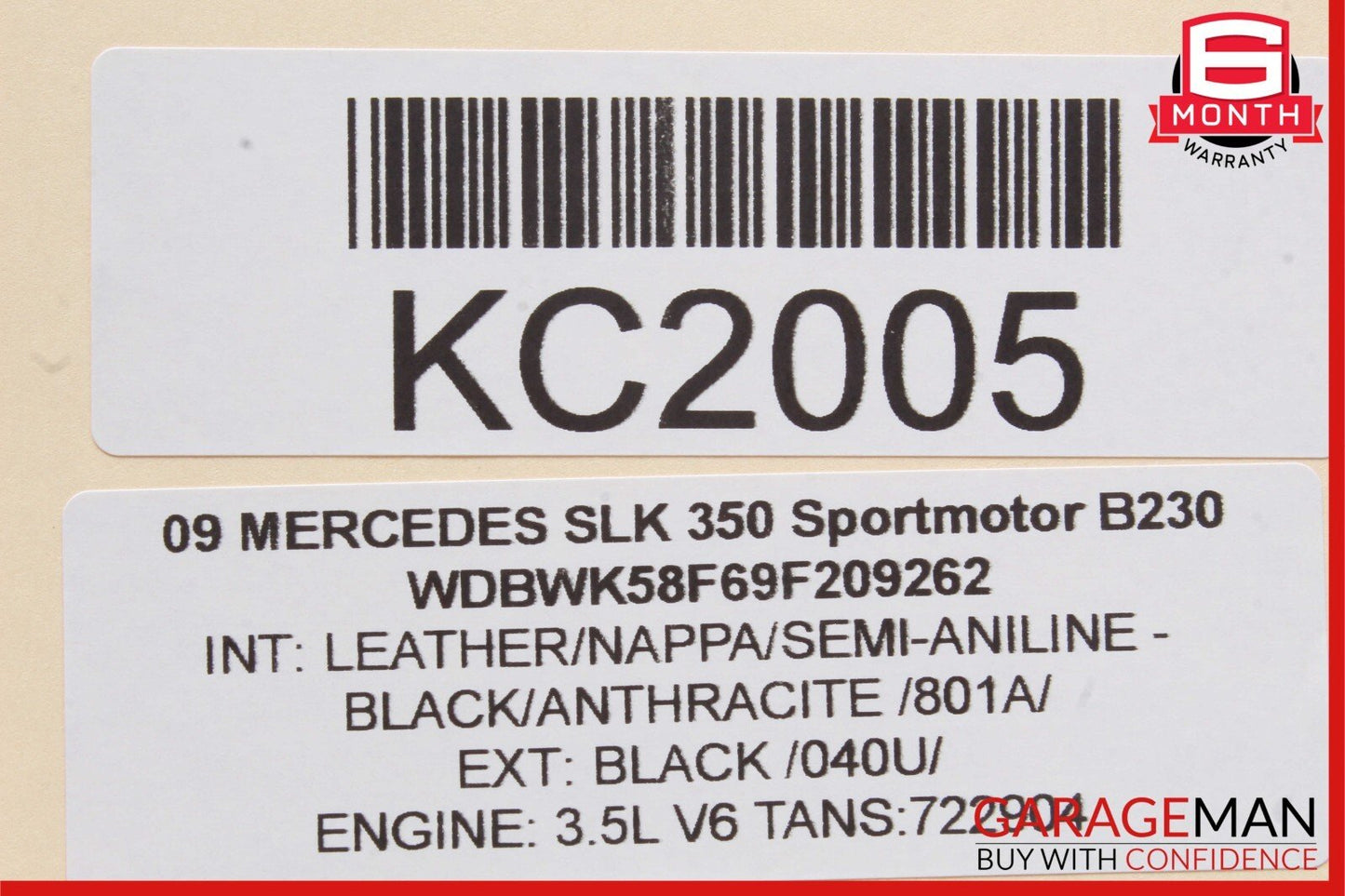 05-11 Mercedes R171 SLK350 SLK280 Front Left Side Door Tweeter Speaker Cover OEM