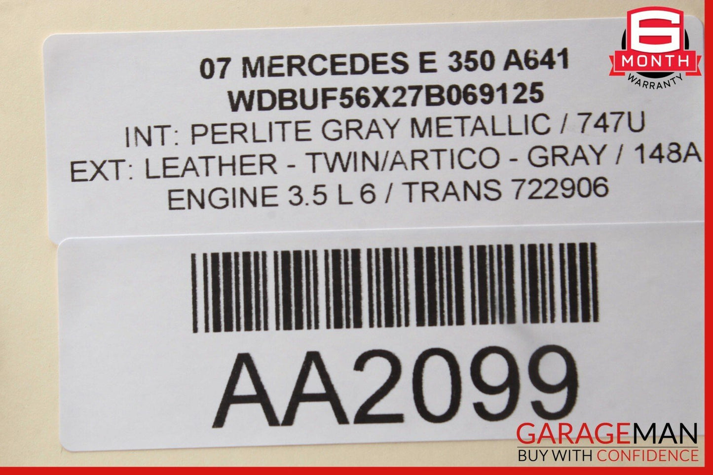 03-09 Mercedes W211 E350 E550 E63 AMG Front Right Door Window Regulator Motor
