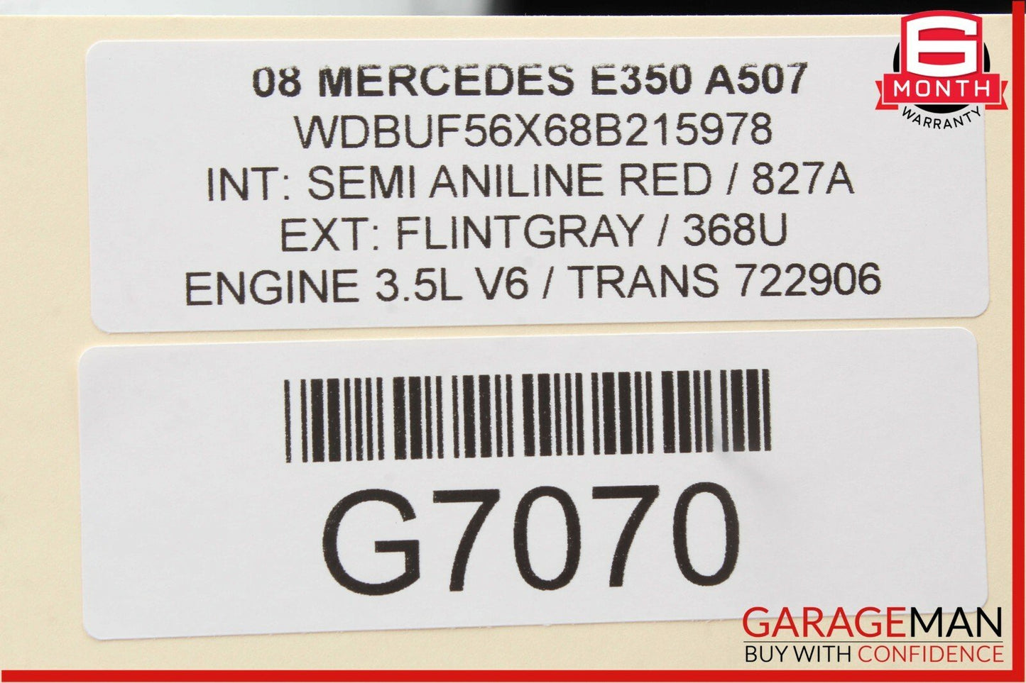 03-09 Mercedes W211 E350 E550 Front Right Side Door Window Regulator Motor Unit