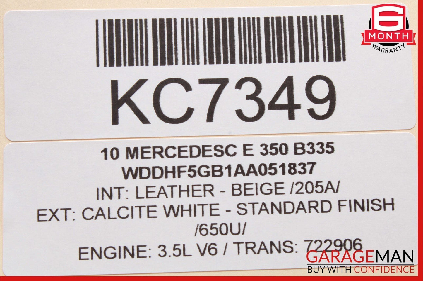 10-13 Mercedes W212 E350 E63 AMG Rear Left Side Exterior Door Handle OEM
