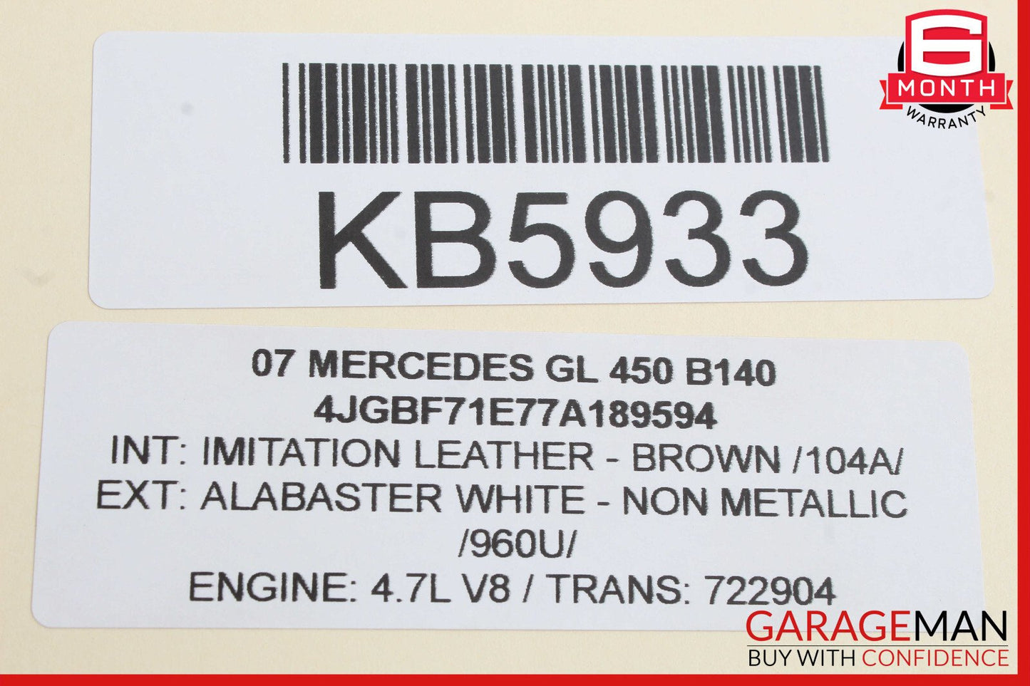 06-08 Mercedes X164 GL450 ML550 R500 GL320 Steering Wheel Brown 1644605103 OEM