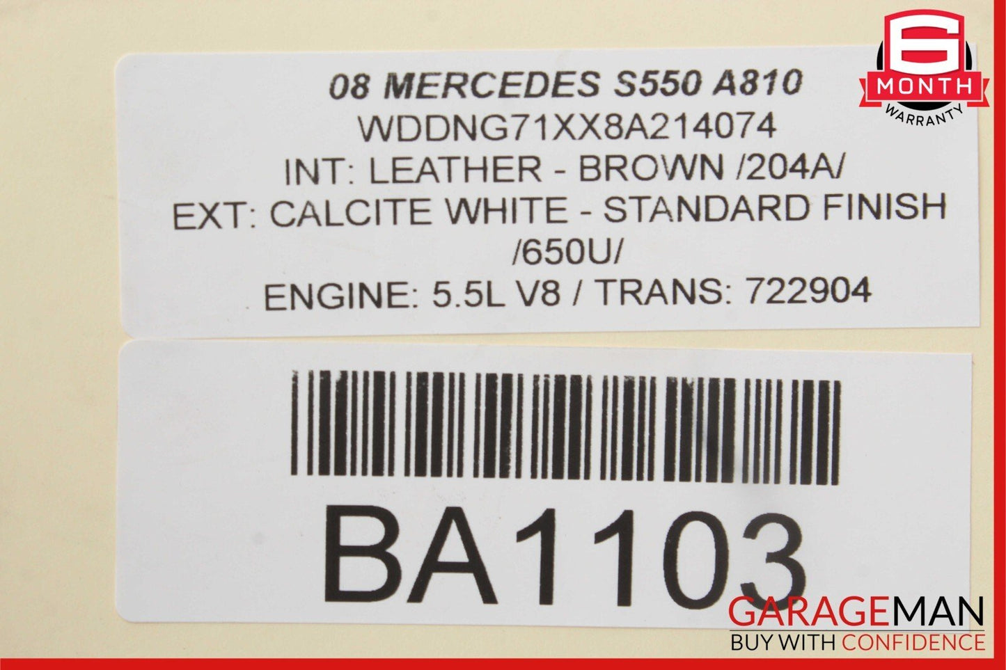 07-13 Mercedes S550 CL550 Front Left Upper Control Arm w/ Height Level Sensor