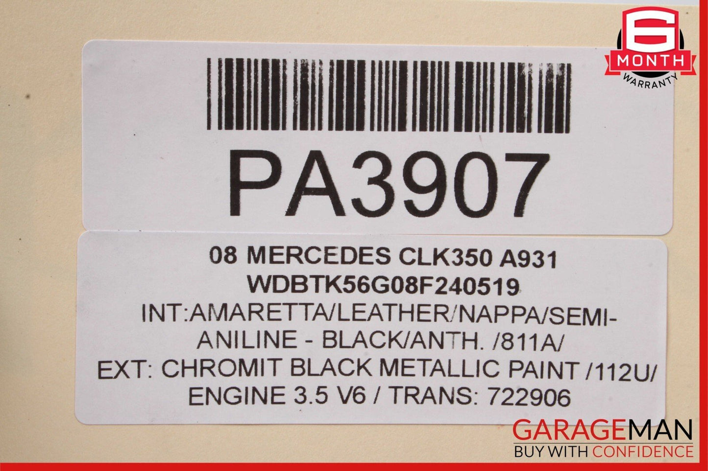 06-09 Mercedes W209 CLK350 C350 Engine Cooling Radiator A/C Condenser Assembly