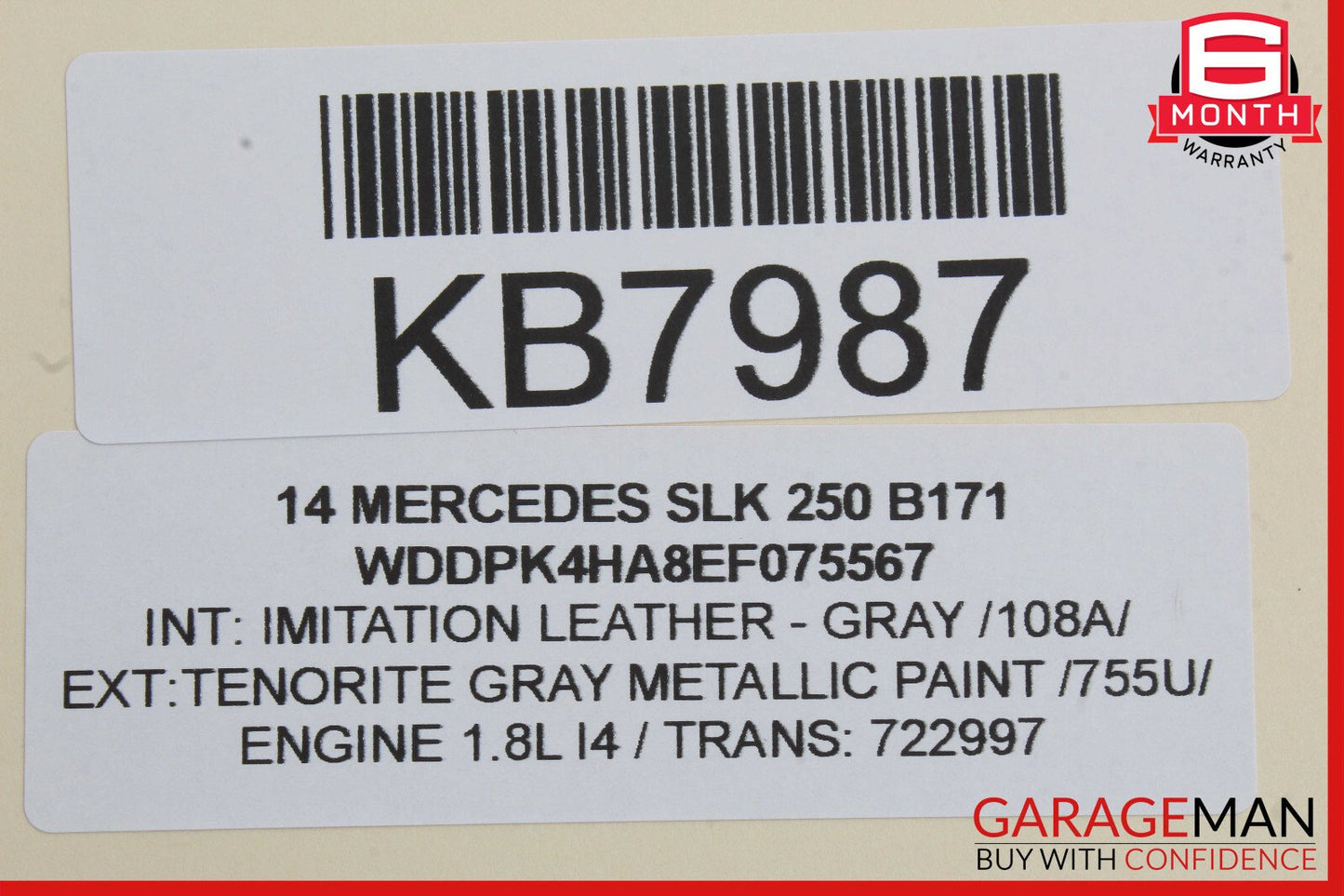 12-20 Mercedes R172 SLK250 Convertible Top Hydraulic Pump Motor OEM
