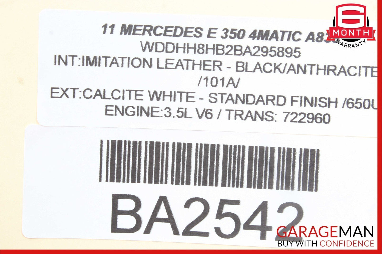 11-16 Mercedes W212 E350 Trunk Lid Lock Latch Actuator Release Handle Flap Motor