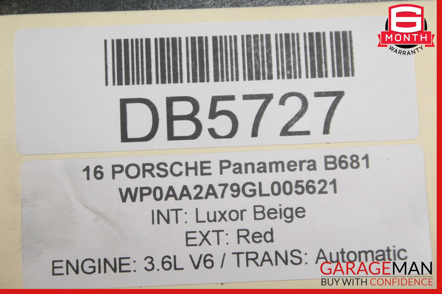 14-16 Porsche Panamera 970 3.6L Rear Diff Differential Axle Carrier OEM