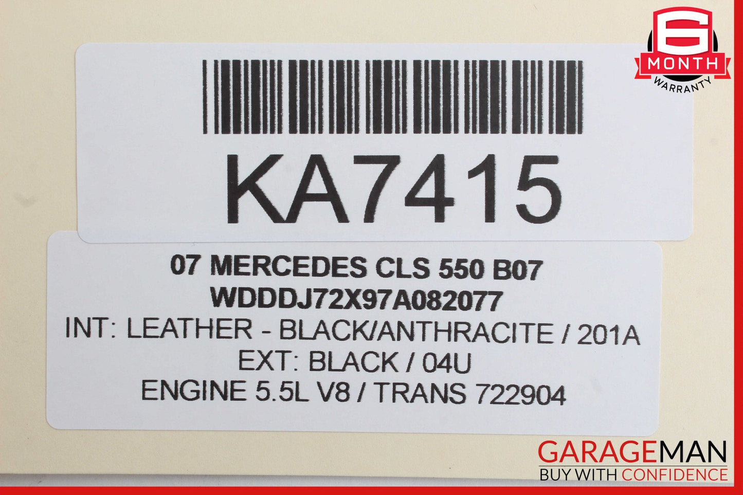 06-11 Mercedes W219 CLS550 Front Right Passenger Seatbelt Seat Belt Retractor
