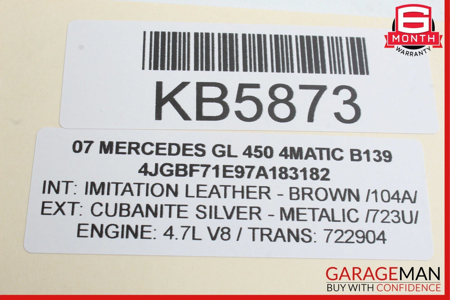 06-13 Mercedes X164 GL450 4MATIC Rear Door Speakers Sound Set of 2 OEM