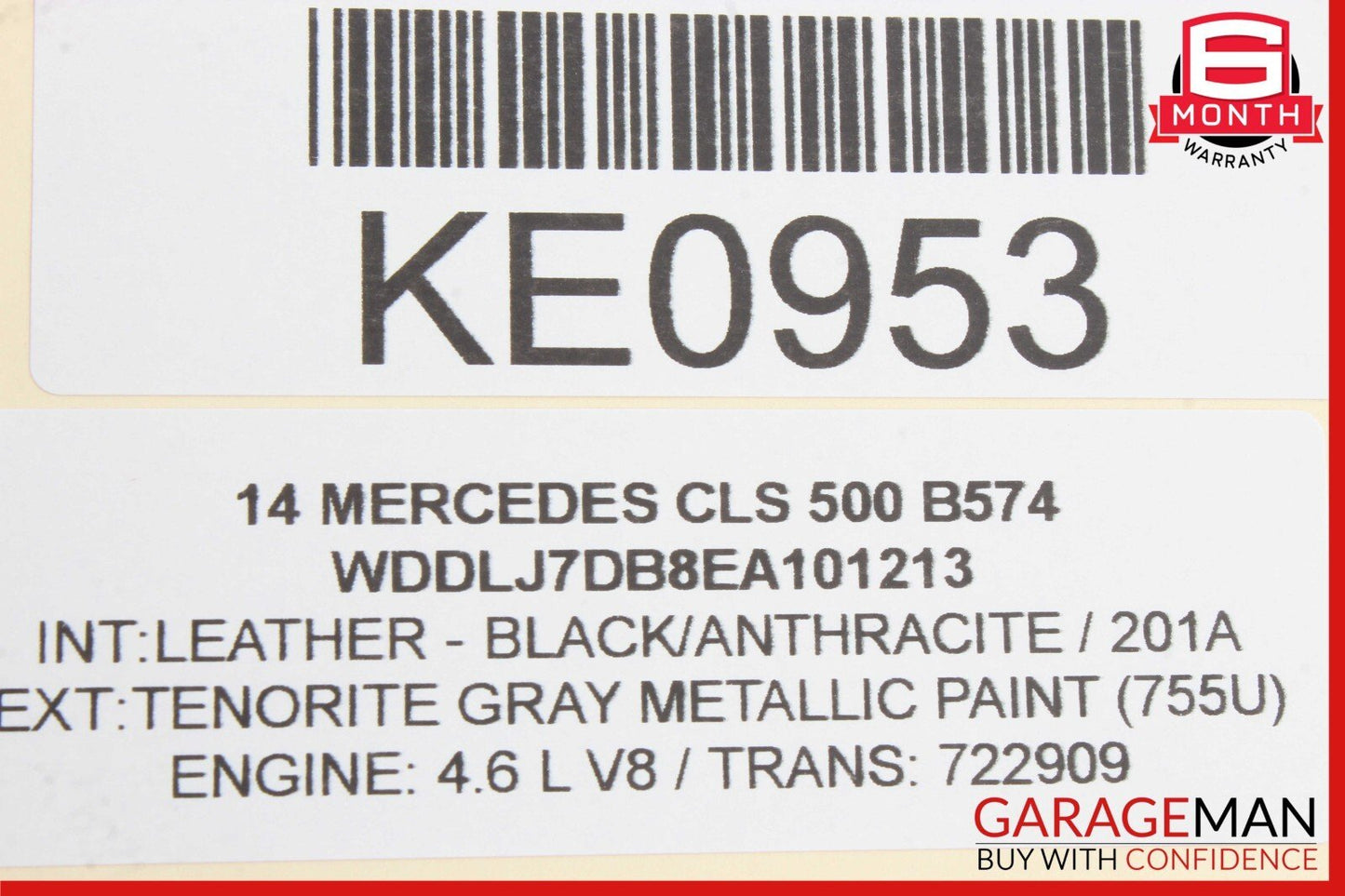 07-18 Mercedes W218 CLS500 Rear Left / Right Axle CV Half Shaft Driveshaft OEM