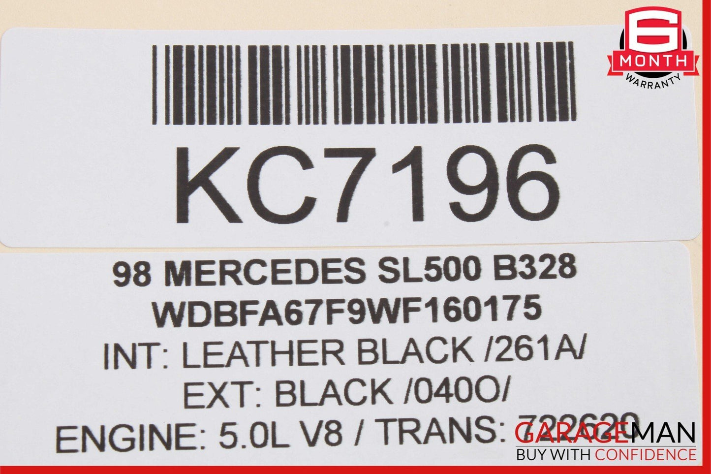 94-02 Mercedes R129 SL500 SL320 Radiator Cooling Fan Motor 1295051055 OEM