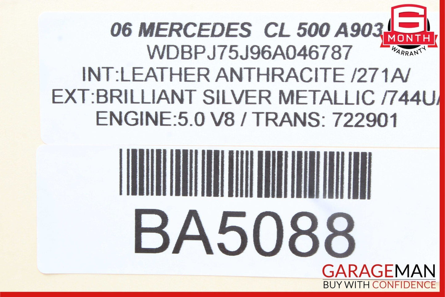 03-06 Mercedes W215 CL500 S500 Central Gateway Control Module 2205402845 OEM