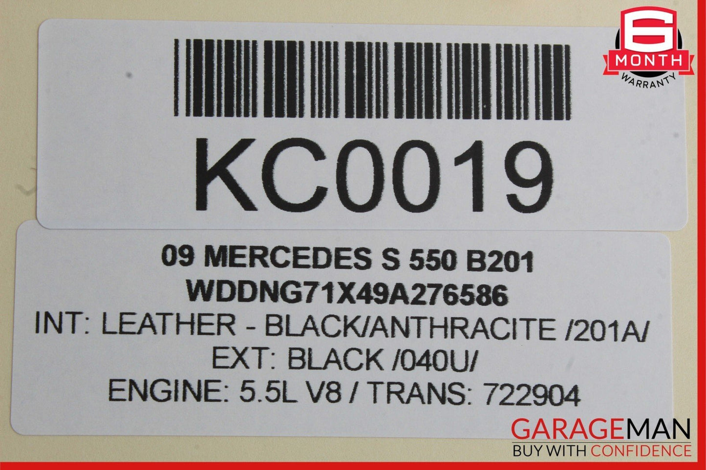 07-13 Mercedes W221 S550 Rear Right Door Lock Latch Actuator Keyless Go OEM