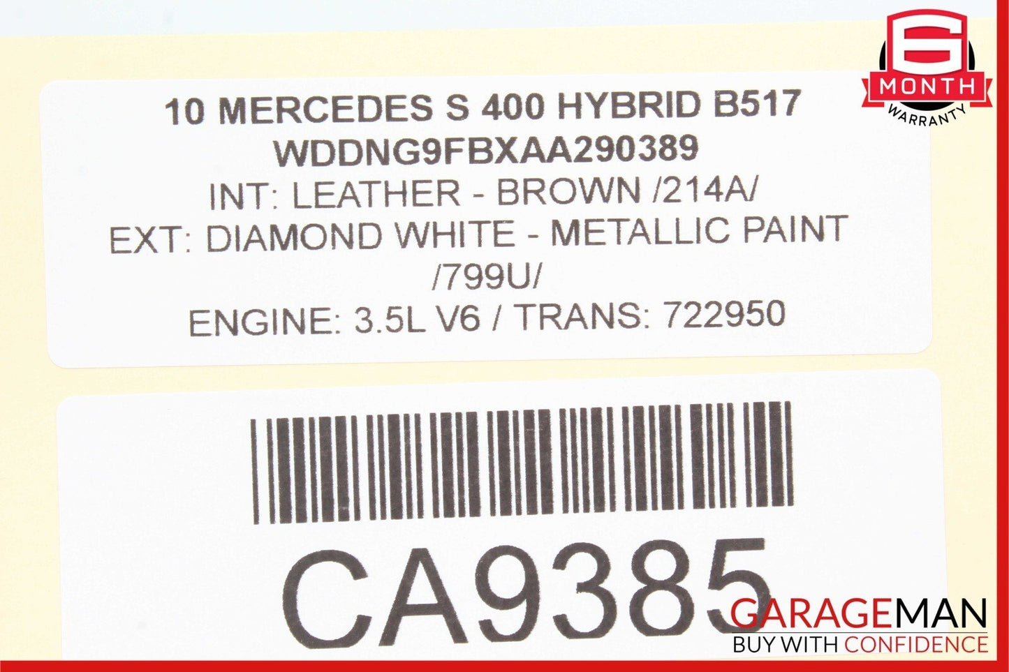 07-14 Mercedes W221 S400 CL550 Front Left Driver Side Door Lock Switch Module