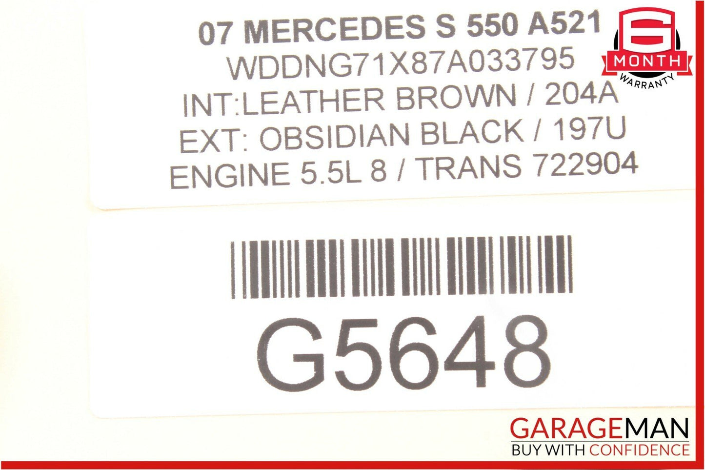 07-09 Mercedes W221 S550 Ash Tray Ashtray Lighter Trim Black 2216801552 OEM