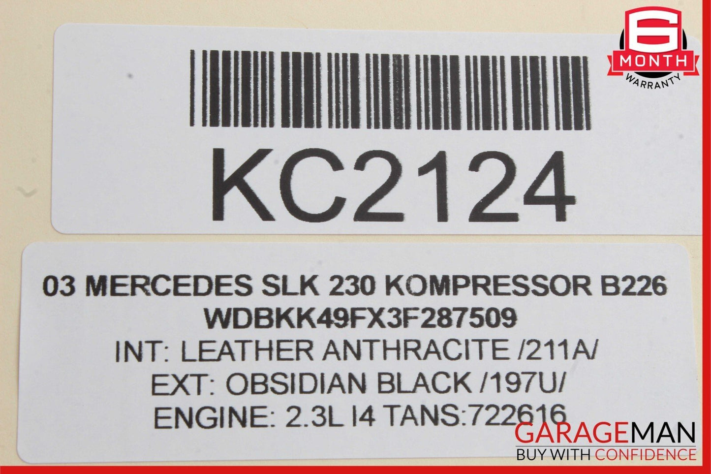 97-04 Mercedes R170 SLK230 CLK320 Front Left Driver Side Upper Control Arm