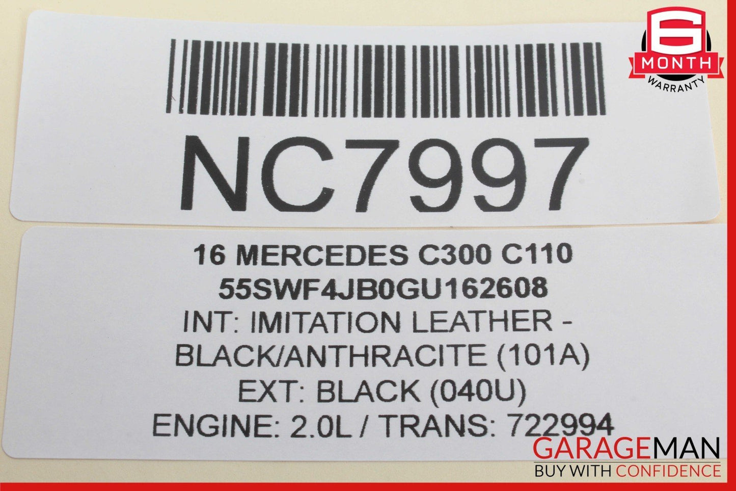 15-19 Mercedes W205 C300 C400 Media Center Dashboard Hazard Control Switch OEM