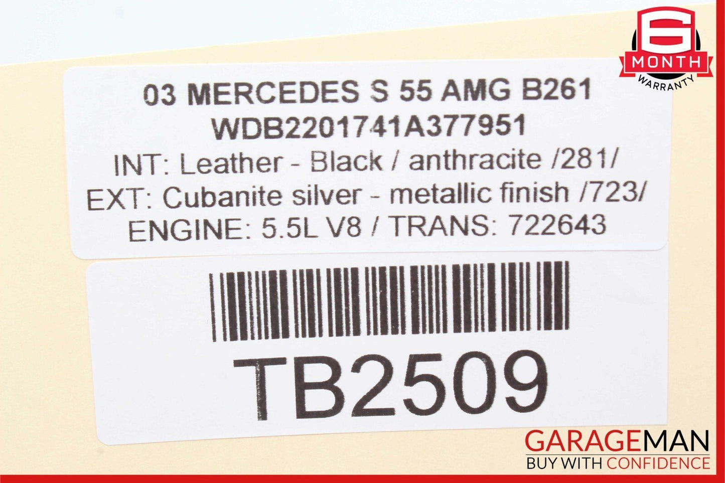 00-06 Mercedes W220 S500 CL500 S55 AMG Front Right Side Lower Control Arm RWD