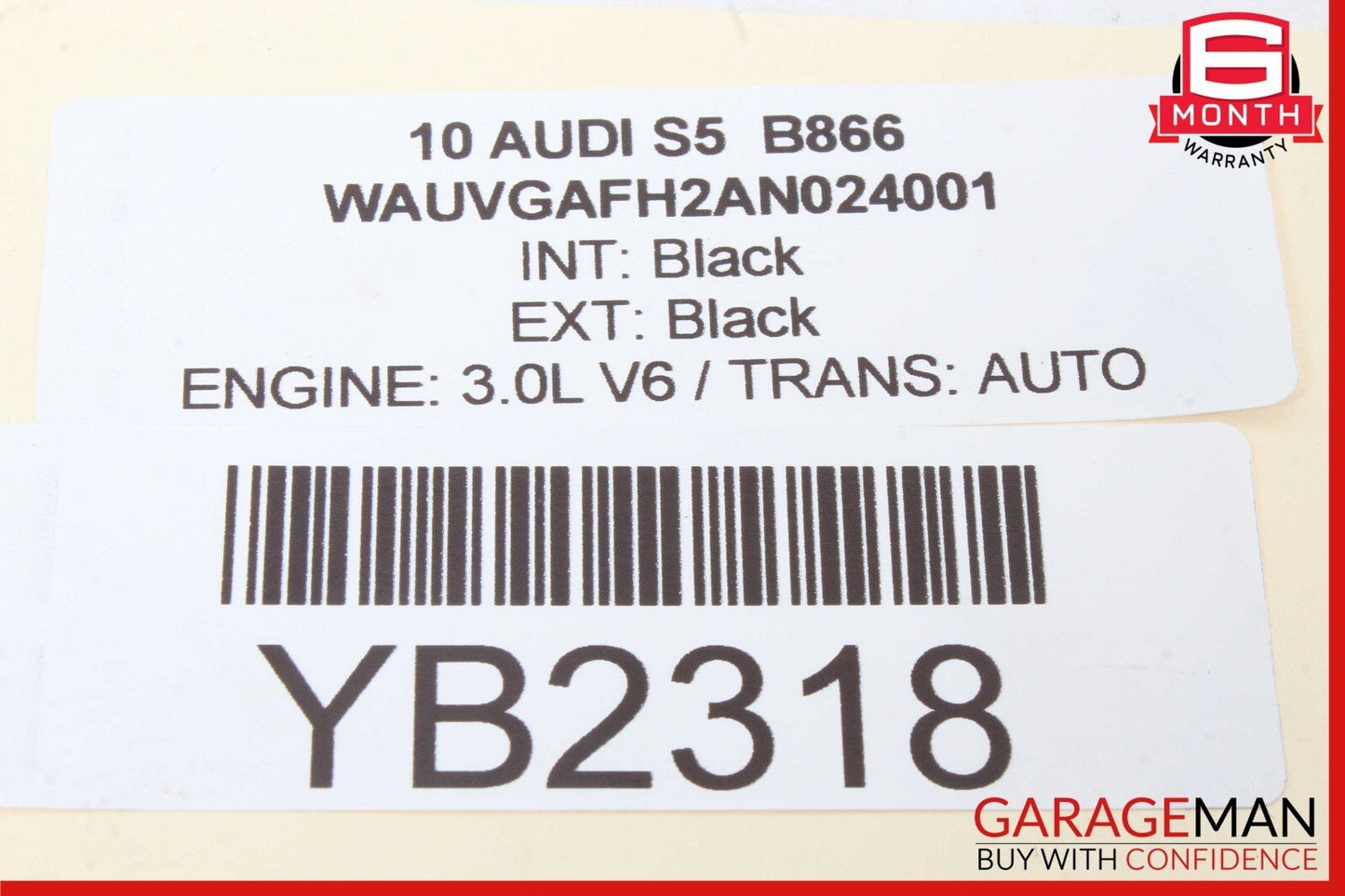 10-17 Audi S5 A5 Convertible Rear Right Quarter Window Regulator Motor Plate OEM