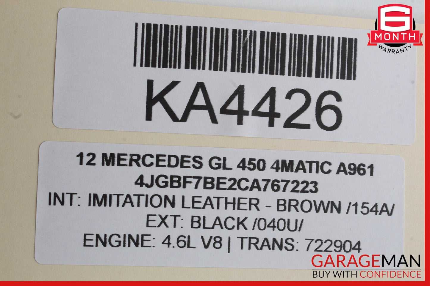 06-13 Mercedes X164 GL450 Window Regulator Motor Front Right Side OEM