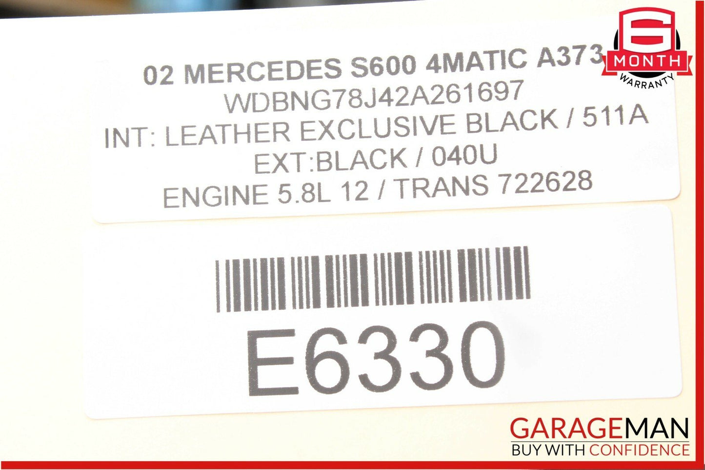 00-06 Mercedes W220 S600 S500 S55 Rear Seat Control Module 2208201385 OEM