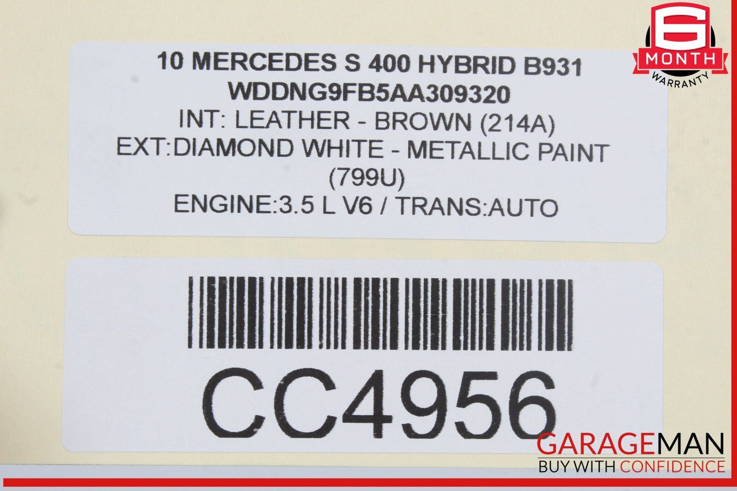 07-14 Mercedes W221 S400 CL550 Front Bumper Reinforcement Impact Crash Bar Rebar