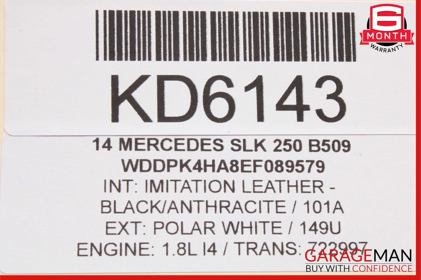 12-20 Mercedes R172 SLK250 Front Right Side Door Window Regulator Motor Unit OEM