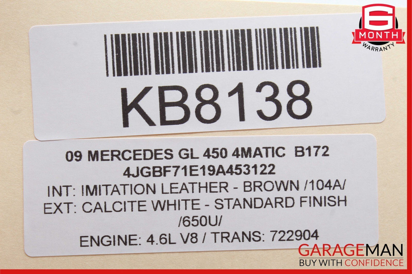 07-12 Mercedes X164 GL450 GL550 Third 3rd Seat Row Power Folding Control Module