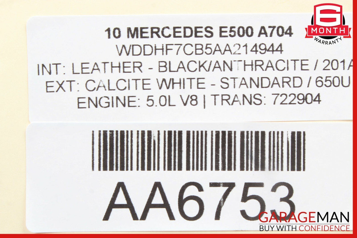 10-16 Mercedes W212 E500 Rear Right / Left Side Suspension Lower Control Arm