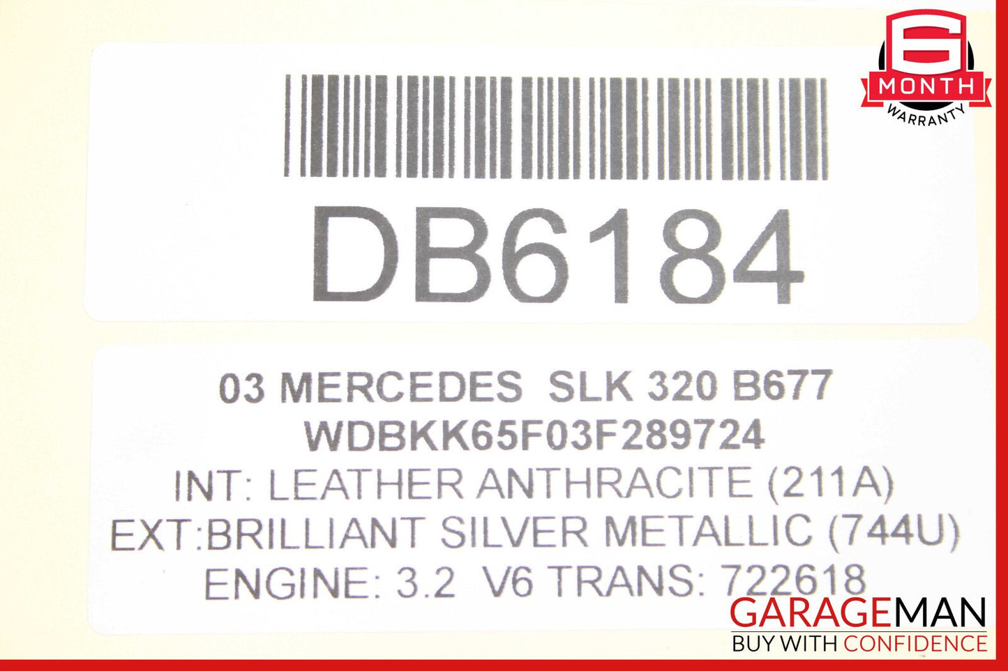 01-04 Mercedes R170 SLK320 SLK32 Engine Cooling Radiator AC A/C Condenser OEM