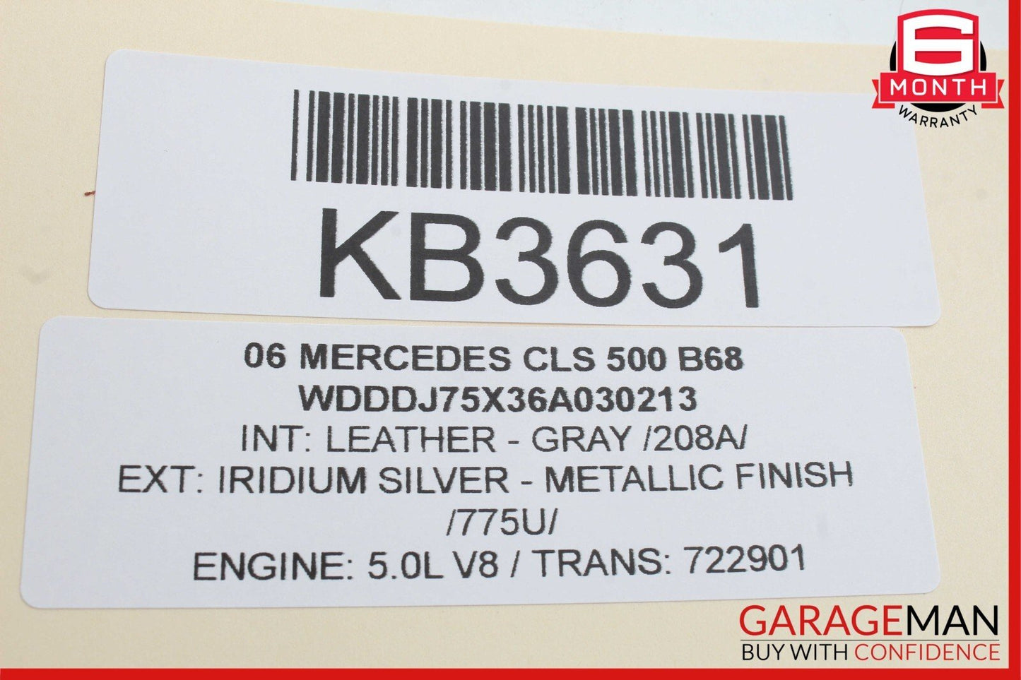 06-11 Mercedes W219 CLS500 CLS550 Rear Right Side Exterior Door Handle OEM