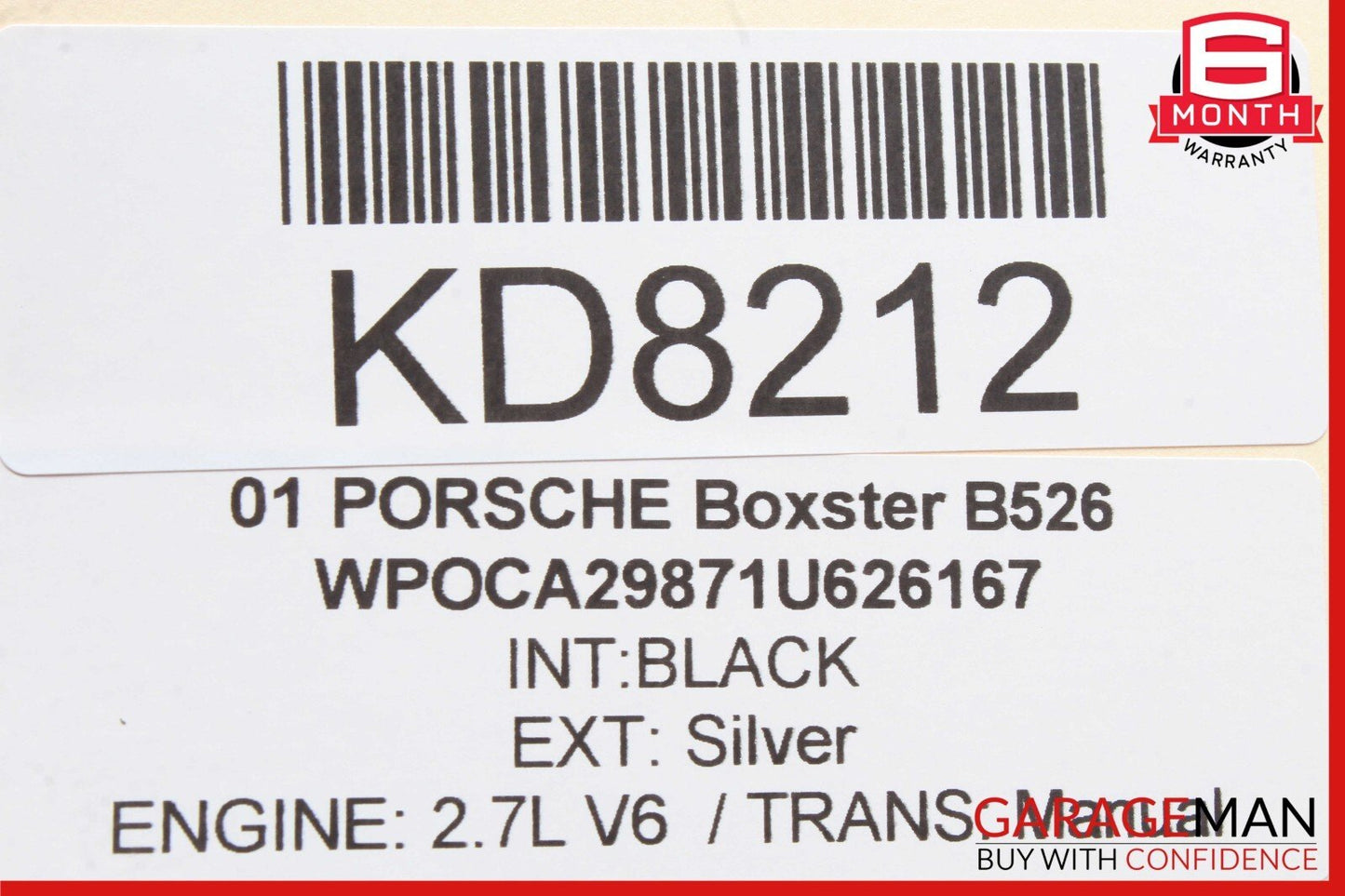 00-08 Porsche Boxster 986 987 2.7L DENSO A/C AC Air Conditioning Compressor Assy