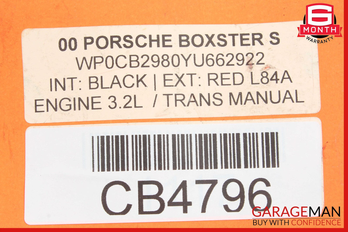 00-04 Porsche Boxster 986 3.2 Fuse Relay Box Electrical Control Module Assembly