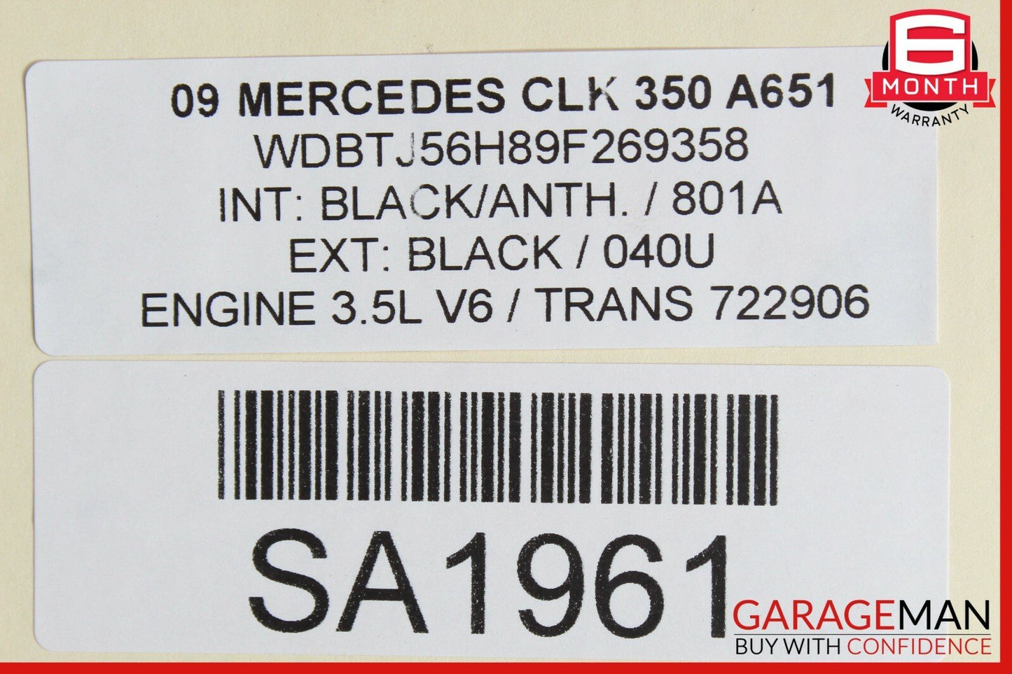 00-06 Mercedes W215 CL500 S55 Front Engine Subframe Crossmember Cross Member Bar