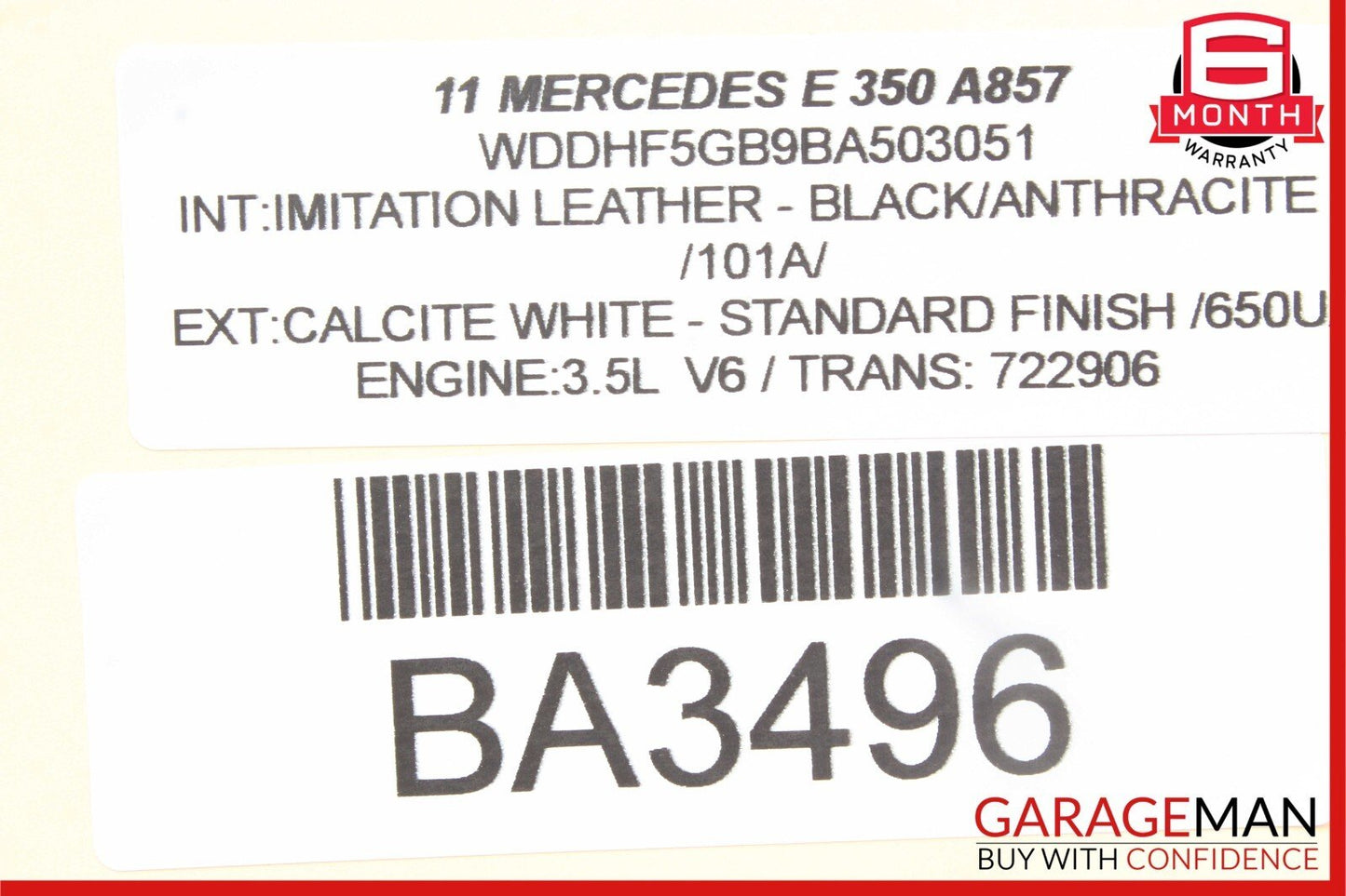 08-16 Mercedes C300 E350 E400 Front Left Side Door Window Regulator Motor Unit