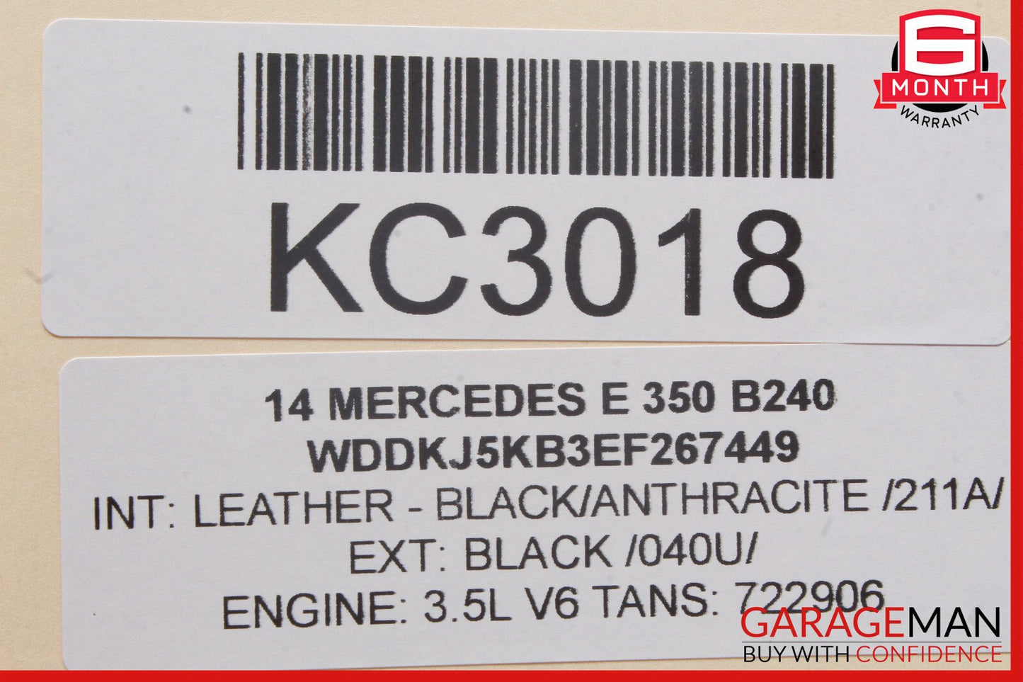 10-20 Mercedes W207 E350 SL550 Rear Right Window Regulator Motor 2078200642 OEM