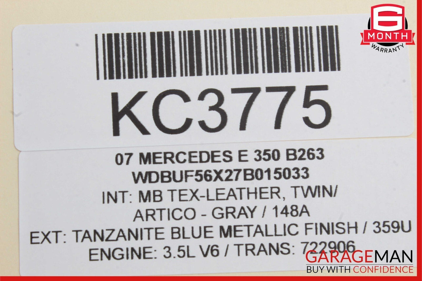 08-17 Mercedes E350 C300 Trunk Lid Latch Lock Actuator w/ Cylinder Lock Latch