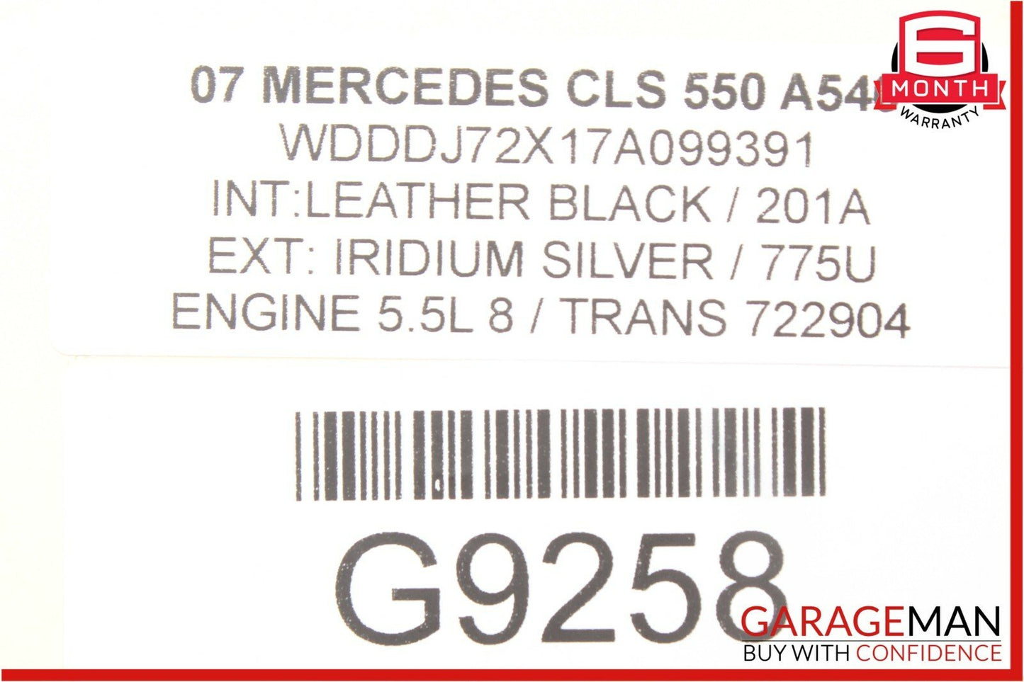 06-11 Mercedes W219 CLS350 CLS500 Rear Left Side Door Controller Module