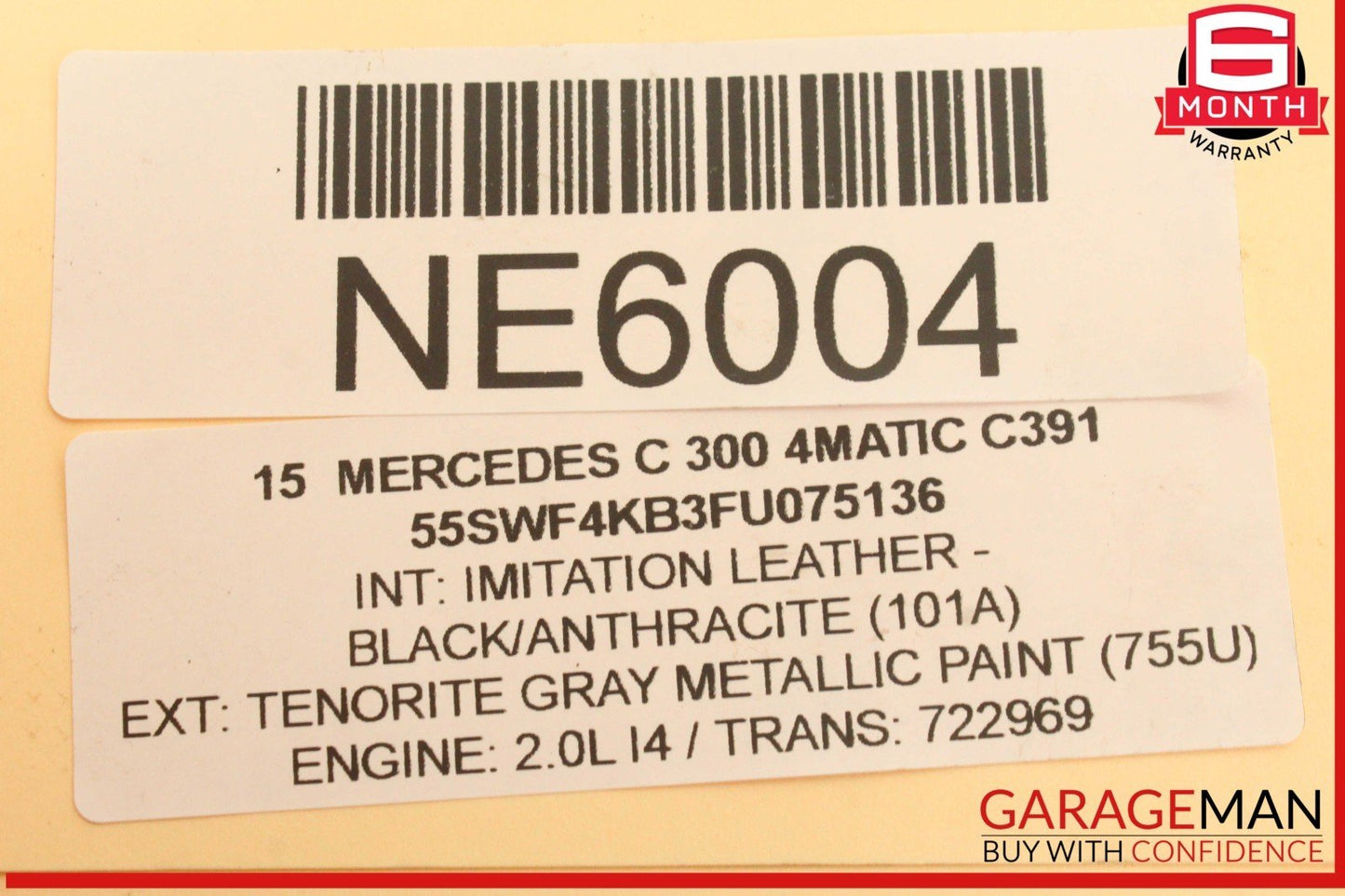 15-20 Mercedes W205 C300 4MATIC M274 Engine Throttle Body 2701410025 OEM