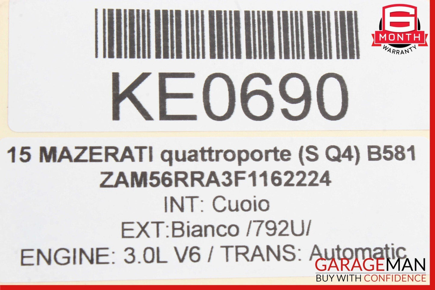14-17 Maserati Quattroporte Front or Rear Side Door Audio Sound Speaker Set OEM