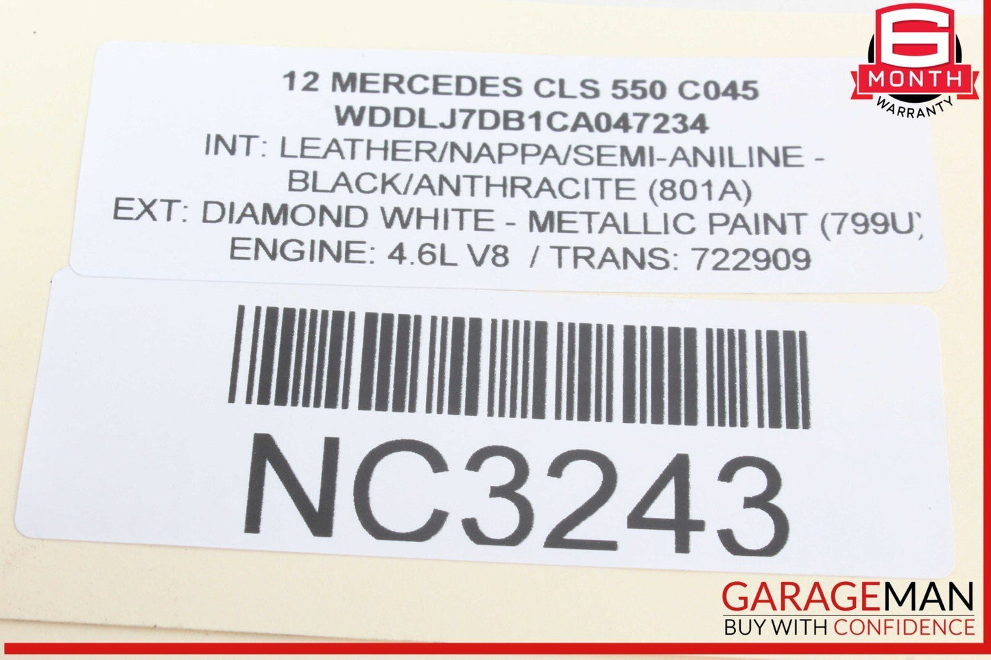 10-18 Mercedes W218 CLS550 Front Left Absorber Bumper Reinforcement Bracket OEM