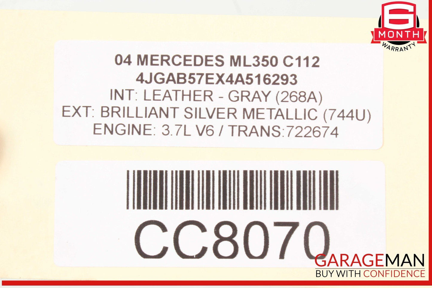 98-05 Mercedes W163 ML350 ML500 Rear Axle Carrier Differential Diff OEM