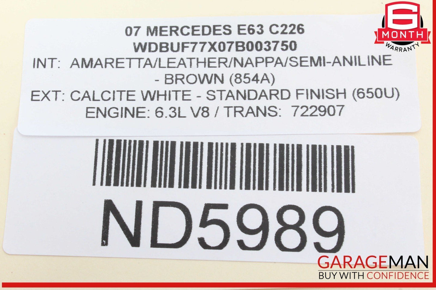 03-12 Mercedes W211 E63 AMG ML500 Front Left Side Seat Control Module OEM
