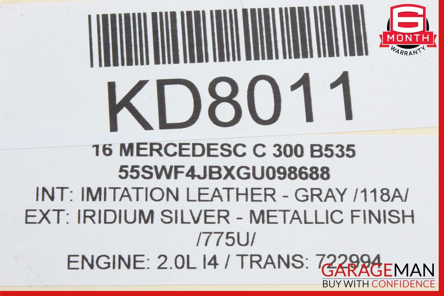 15-20 Mercedes W205 C300 C350e Rear Left Side Door Lock Latch Actuator OEM