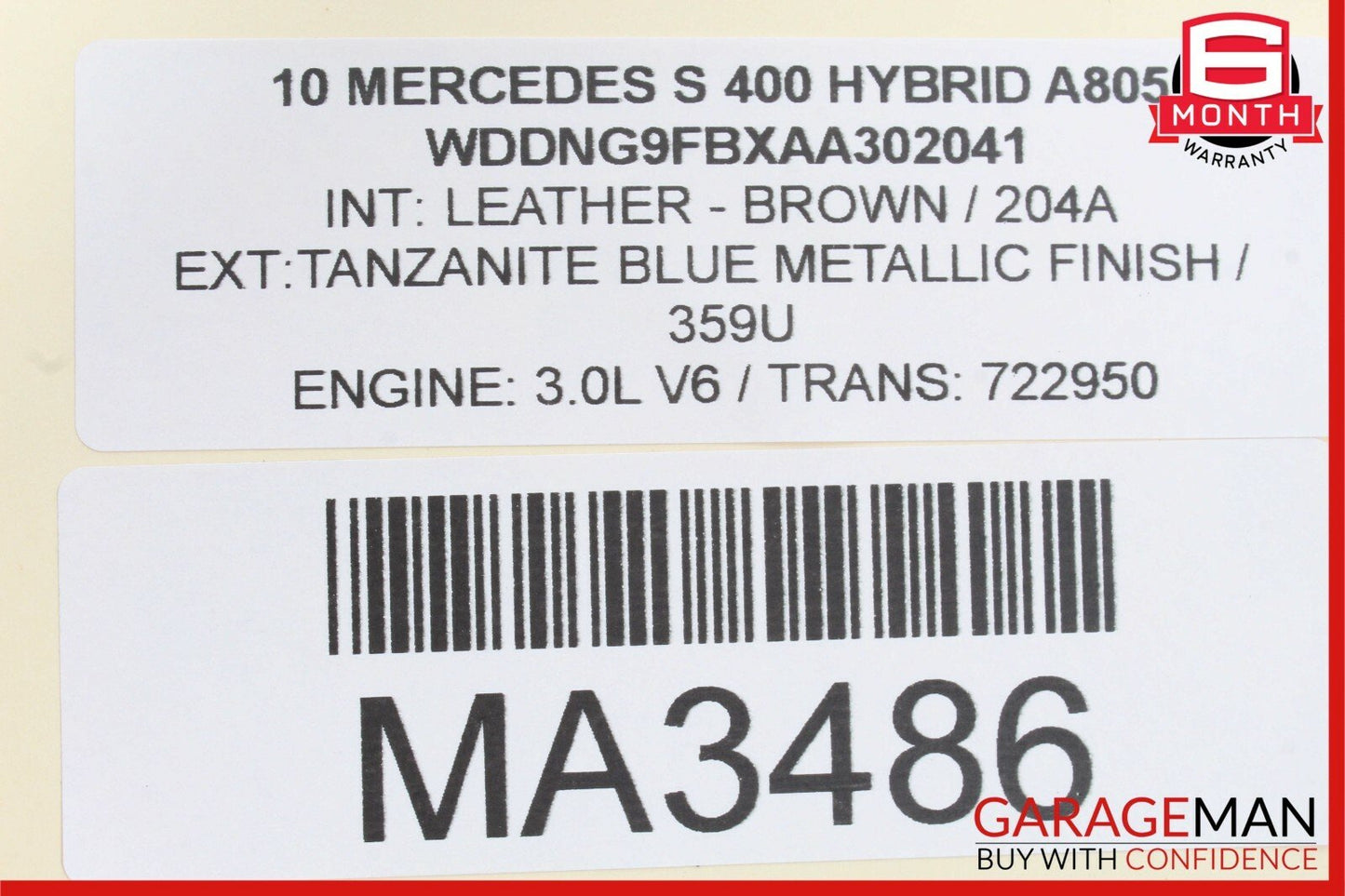 07-13 Mercedes W221 S400 S550 S65 AMG Rear Door Control Module 2218704995 OEM